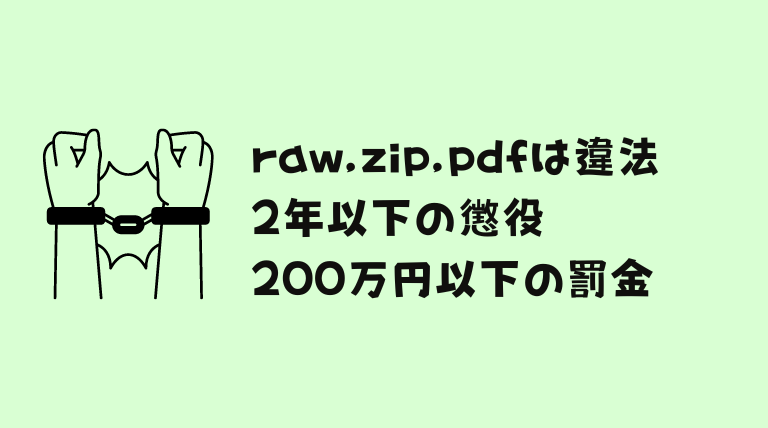 raw,zip,pdfは違法